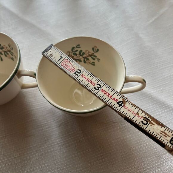 Plummer LTD New York Christmas Tea cup Coffee Cups set of 2 - Picture 10 of 10